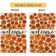 thumbnail image 5 of Shmbada Fall Pumpkins Garden Flag 12x18 Vertical Double Sided Welcome Autumn Thanksgiving Holiday Outside Decorations Burlap Yard Flag, 5 of 7
