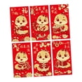 thumbnail image 1 of 6 Sobres Rojos de Año Nuevo Chino Macarena Hongbao Decorativo, 1 of 8