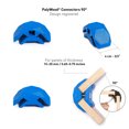 thumbnail image 3 of PlayWood Connector Tool-Free Modular Pop-Up "Coral" Storage Kit w/Plywood (Blue), 3 of 3