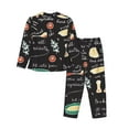 thumbnail image 2 of Bingfone Womens Pajama Sets Vegetable Quiche Print,Long Sleeve Loungewear Pajamas Set-Medium, 2 of 9