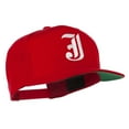 thumbnail image 5 of Old English J Embroidered Flat Bill Cap - Red OSFM, 5 of 5