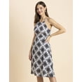thumbnail image 2 of Moomaya Womens Printed Halter Neck Dress, Knee Length, Styled Back Viscose Dress, 2 of 8