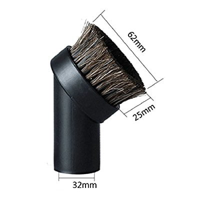 PP & Horsehair Dusting Brush Set Mini Vacuum Cleaners Attachment 1.25" 