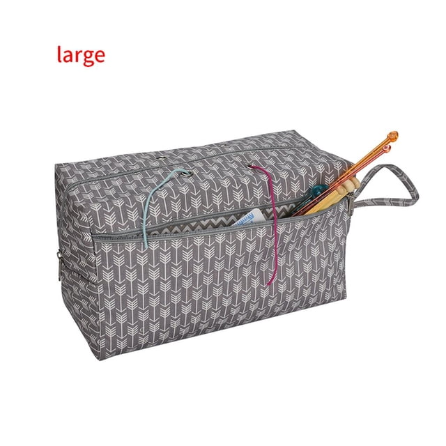 Bolsas De Hilo, Bolsas De Ganchillo, Bolsa De Almacenamiento De Hilo De Ganchillo Portátil, Organizador Con Agujeros, Bolsa De Tejer Para Evitar Enredos Minnieouse HA024540-02