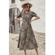 thumbnail image 5 of Vestido PRETTYGARDEN 2025 Boho Floral Midi con Mangas Abullonadas Talla M, 5 of 8