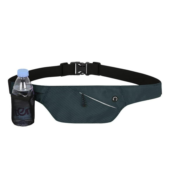 yingyy Sac de Taille Multifonction avec Porte-Bouteille d'Eau Porte-Téléphone Sac de Taille de Fitness Bleu Marine