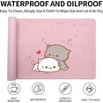 thumbnail image 2 of Cute Cats Pattern Desk Mat,Cartoon Animal Game Extended Mouse Pad,Pink Desk Mat,MakeupTable Mat,Desk Writing Mat for Office Work Home for Girl chid(31.5''''X15.7'''',Pink&Couple Cats), 2 of 6