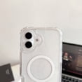thumbnail image 4 of Allytechgroup Phone Case for Apple iPhone 16, Compatible with MagSafe Stylish iPhone 16 Case with Glitter Bling Design, Shockproof Dual Layer iPhone 16 Cover, Clear, 4 of 9