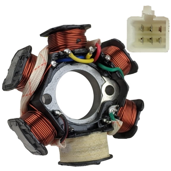 RedCap Stator 6-coil - 5 Wire - 110cc 125cc 140cc Apollo Dirt Bike with Lights - High-performance Ignition Coil Set - Elevate Your Apollo Dirt Bike's Performance to New Heights - Unleash Maximum Power