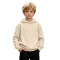 thumbnail image 6 of Girls Leopard Print Hoodie Kids Long Sleeve Fleece Sweatshirt Casual Hooded Top With Front Pocket For Daily School Outdoor Wear 2-12 Years, 6 of 7