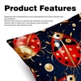 thumbnail image 2 of Seven Starred Iadybird Pillow Covers and Throw Pillow Inserts - Set of 2, Available in 16x16, 18x18, and 20x20 Inches, Featuring Unique Patterns for Home Decor, 2 of 6