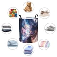 thumbnail image 4 of Fotbe Urban Style Colorful Dragon Cesto de Ropa con Asas, Cesto Impermeable de Gran Capacidad, Bolsa de Lavado para Dormitorio, Cesto de Ropa con Ruedas y Asas-Small, 4 of 6