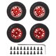 thumbnail image 2 of Juego de llantas y neumáticos RC, 4 neumáticos de goma RC delanteros traseros de 55 mm Neumáticos de goma delanteros traseros RC construidos para durar, 2 of 8