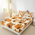 thumbnail image 4 of Castle Fairy Cartoon Capybara Twin Sheet Sets for Preppy Kids,Kawaii Animal Bedding, 4 of 7