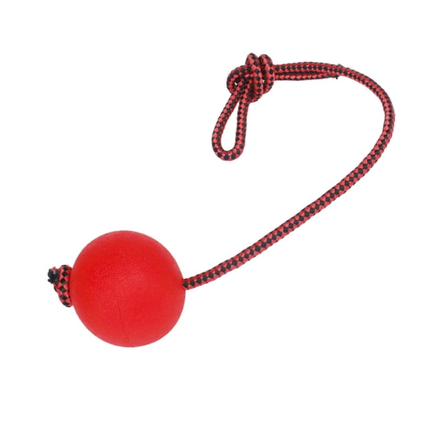 Methold Pelota de cuerda de goma sólida para mascotas, juguete para masticar para entrenamiento de animales, para interiores y exteriores Suministros para perros