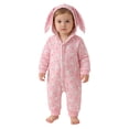 thumbnail image 3 of Ruyang My First Baby Boy Girl Outfit Easter Zip Up Cute Bunny Ear Hooded Romper Boys Cotton Long Sleeve Jumpsuit Graphic Clothes, 3 of 9