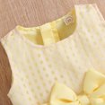 thumbnail image 3 of Vestido Informal A Cuadros Para NiñAs PequeñAs, Sin Mangas, Cuello Redondo, LíNea A, Con Lazo En La Cintura, 3 of 4