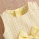 thumbnail image 3 of Vestido Informal A Cuadros Para NiñAs PequeñAs, Sin Mangas, Cuello Redondo, LíNea A, Con Lazo En La Cintura, 3 of 4