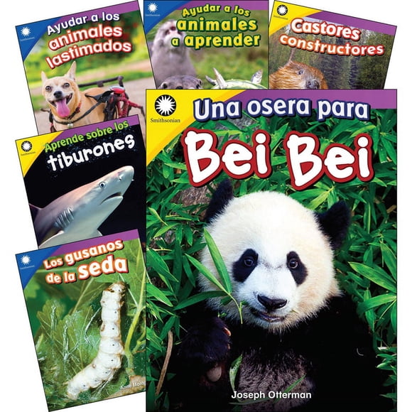 TEACHER CREATED MATERIALS ANIMALS SPANISH GR K-1 6 BOOK SET