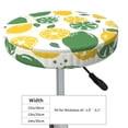 thumbnail image 2 of Cute Limes Yellow Green Leaves Round Bar Stool Seat Covers, Elastic Round Chair Cover Stool Seat Slipcover Bar Stool Cushions Round Pad for 12-14 inch, 2 of 5
