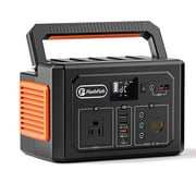400W Portable Power Station, FlashFish 109200mAh/400Wh Peak 800W Solar Generator With 110V AC Outlet/3 DC Ports/3 USB Ports/LED light, Backup Battery Pack Power Supply for Outdoor Camping Emergency