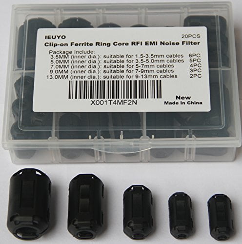 5x Clip On EMI RFI Noise Ferrite Core Filter for 7mm Cable P Ze 