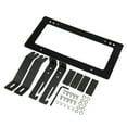 thumbnail image 3 of Support de Plaque d'Immatriculation, Cadre de Plaque de Numéro d'Immatriculation en Alliage d'Aluminium Stable pour Automobile Noir, 3 of 8