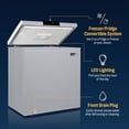 thumbnail image 2 of Newair 5 Cu. Ft. Mini Deep Chest Freezer and Refrigerator in Cool Gray with Digital Temperature Control, Fast Freeze Mode, 2 of 12