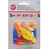 Wilton 1.5" Happy Birthday Candles & Cake Decorations Pick Set, Rainbow 15 ct. 2811-785