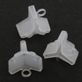 thumbnail image 4 of 200pcs Sostenedor de de Gancho Plástico Triple Hook Cubre Casquillo 3 # 4 #, 4 of 5