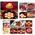 thumbnail image 4 of Aursykel Nonstick Pancake Maker Omelette Ring Tool Safe Food Grade Flexible Easy to Store Dishwasher Safe Kitchen Cooking Accessory with Flip Holes and Heat Resistant Handles, 4 of 5