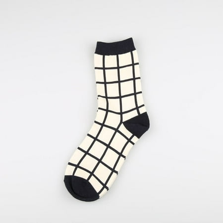 

1 Pair Japanese Lattice & Vertical Stripes Socks