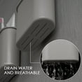 thumbnail image 6 of DODAMOUR 2 Packs Wall Mounted Toothbrush Holder for Bathroom, Self Adhesive Toothbrush Storage Organizer with Drain, Shower Caddy for Electric Toothbrush, Toothpaste (Black), 6 of 6