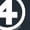 NAVY, variant on Fantastic Four - Logo White - Men's Long Sleeve Graphic T-Shirt