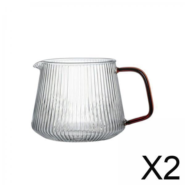 Hervidor de café,Olla para de vidrio transparente de grano vertical,400ml 600ml Hervidor de café de gran capacidad Café,Cafeteras con asa Restaurante Hogar,Práctico suministro de
