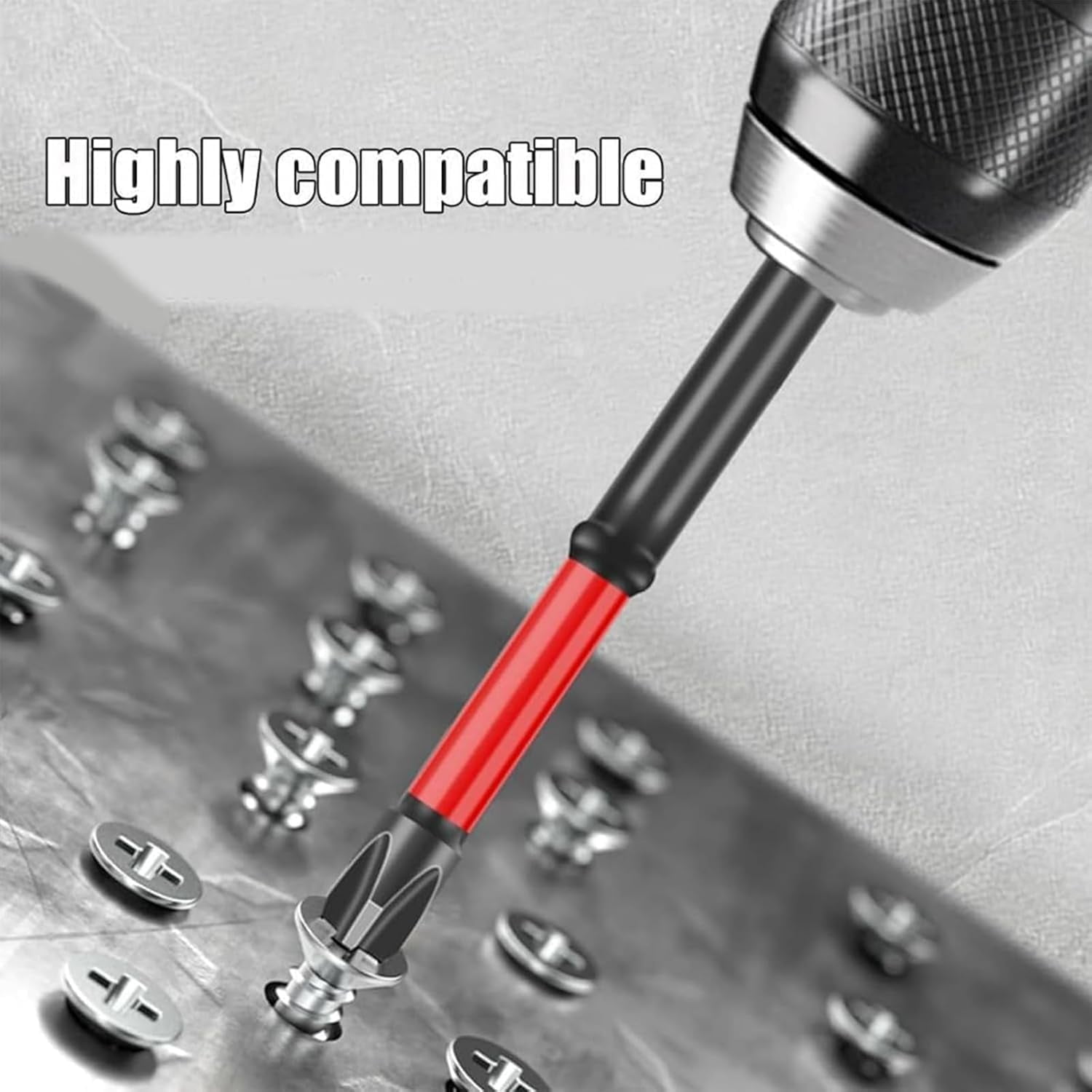 MKEUDQ-Impact Screwdriver drill Bit Set,1/4 Inch Hex Shank Anti-Slip with Electric Screwdriver Set for Electric Drill,Driver,10pcs high-magnetic screwdriver drill bit set for Diy & Professional Use