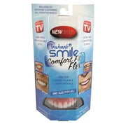 Instant Smile Comfort Fit Flex Ultra Thin Temporary Veneer, One Size Fits Most People, Upper