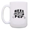 thumbnail image 2 of ThisWear Fathers Day Mug for Pop Reel Sharp Pop Fishing Lure Pun Ceramic 15oz Coffee Mug Pop, 2 of 4