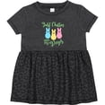thumbnail image 3 of Inktastic Funny Easter Just Chillin' with My Peeps Girls Baby Dress, 3 of 5