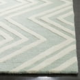thumbnail image 3 of SAFAVIEH Kids Wave Chevron Wool Area Rug, Mint/Ivory, 5' x 7', 3 of 6