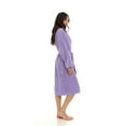 thumbnail image 5 of North 15 Women's Super Soft Warm Plush Fleece Bathrobe-Levender, 5 of 6