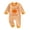 Orange, variant on mgoYE Newborn Baby Boy Halloween Outfit Pumpkin Romper Jumpsuit Halloween Baby Clothes, Long Sleeve, Crewneck 0-3 Months