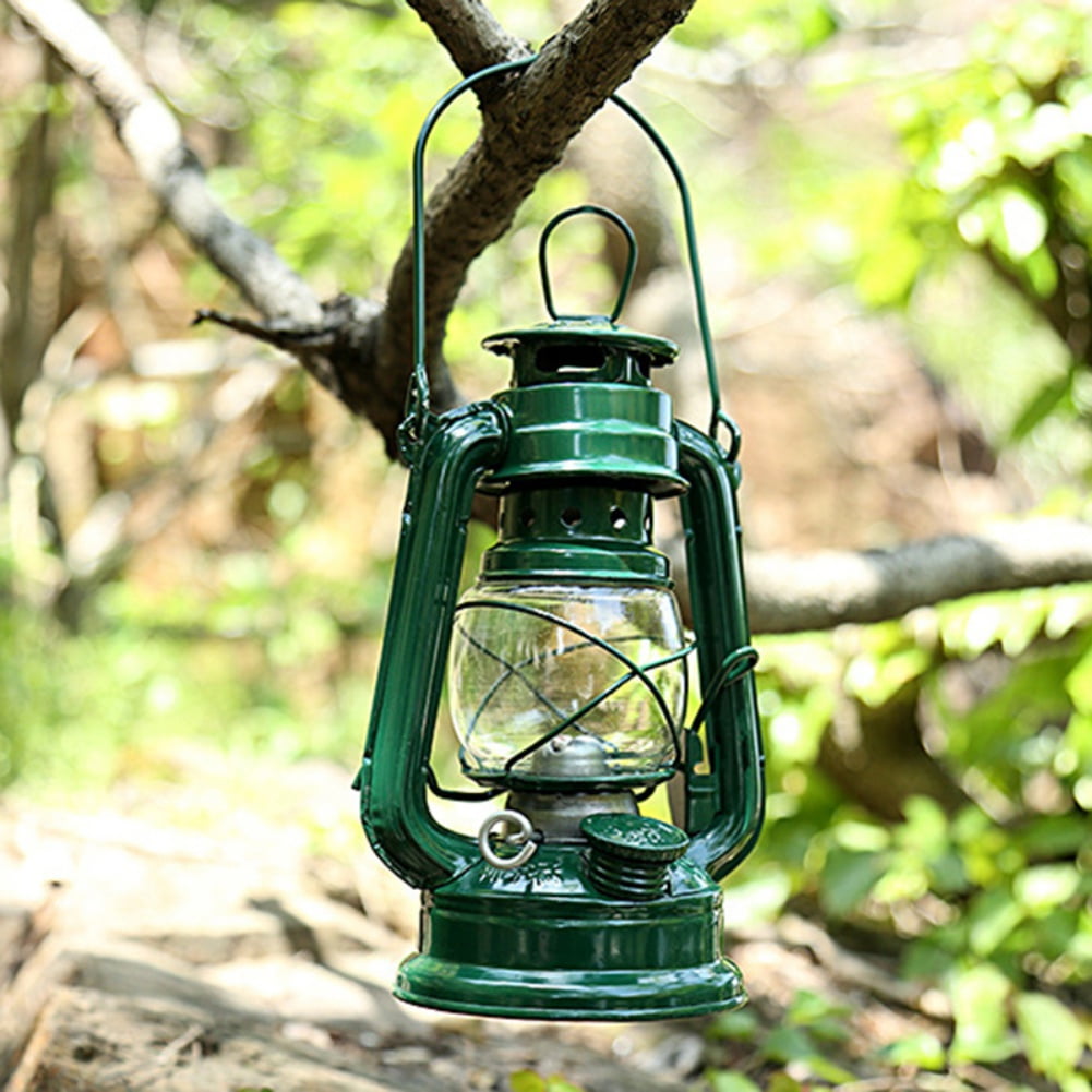 Springcmy Kerosene Oil Lamp Vintage Glass Hurricane Lamps Lantern for Indoor Lighting Decoration Outdoor Camping, Adult Unisex, Size: One size, Clear