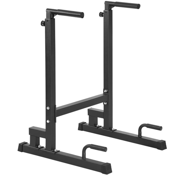 KFFKFF Dip Station, 500 lbs Load, Durable Dip Stand with Height Adjustment, Exercise Dip Bar Station with Stability for Parallette Push Up, Parallel Bars for Home Gym Strength Workouts