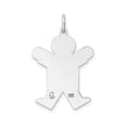 thumbnail image 3 of Sterling Silver Rhodium-Plated Kid Charm, 3 of 4