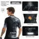 thumbnail image 5 of Ｘ-TIGER Maillot de ciclismo para hombre, manga corta, ajuste de ciclismo, tejido ligero, estilo chino simple, camiseta de ciclismo con 4 bolsillos traseros, 5 of 5