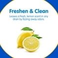 thumbnail image 4 of Fizzy Drain Cleaner and Freshener, Prevents Drain Clogs and Buildup, Removes Odors from Bathroom and Kitchen Sinks, Septic-Friendly, Made in the USA, Lemon Scent, 18 Tablets, 4 of 4