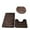 brown, variant on Luxurious 3-Piece Bathroom Rug Set Non-Slip, Absorbent, Soft Memory Foam Bath Mats for Comfort and Style