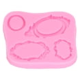 thumbnail image 3 of Molde de chocolate de silicona molde de marco 4 tipos de silicona Fondant Cake Molde de decoración de chocolate para cocinar Hornear ANGGREK Otros, 3 of 8