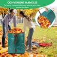 thumbnail image 3 of ASTRAEA 1 Pack 72 Gallon Yard Waste Bags, Reusable Lawn and Leaf Garden Bags with Reinforced Carry Handles for Patio Yard Trash Can, Green, 3 of 8